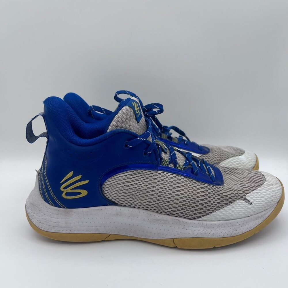 Under Armour Curry 3Z6 Basketball Sneakers Size Mens 10.5 White Blue 3025090-103